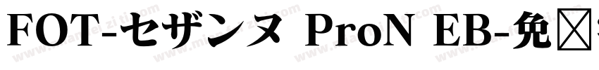 FOT-セザンヌ ProN EB字体转换